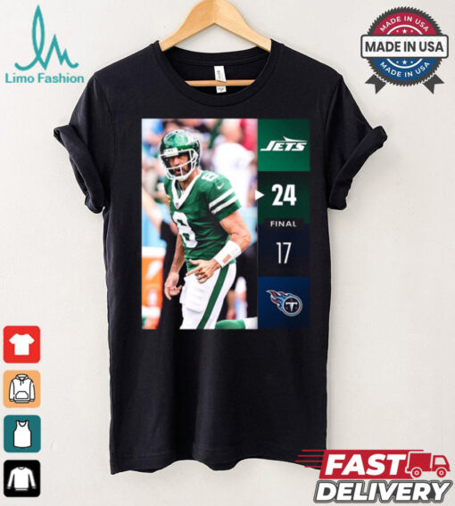 New York Jets Win 24 17 Titans 2024 NFL Week 2 Final Score Shirt