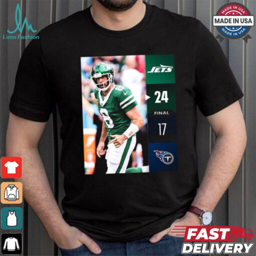 New York Jets Win 24 17 Titans 2024 NFL Week 2 Final Score Shirt