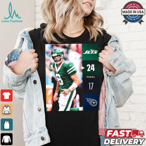 New York Jets Win 24 17 Titans 2024 NFL Week 2 Final Score Shirt