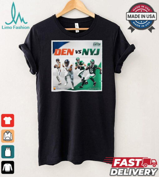 New York Jets vs. Denver Broncos 2024 NFL Week 4 Crucial Catch Matchup T Shirt