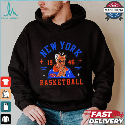 New York Knicks coach Tom Thibodeau New York basketball 1946 shirt