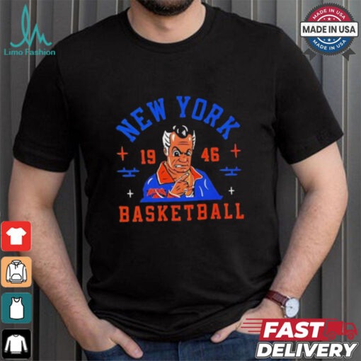 New York Knicks coach Tom Thibodeau New York basketball 1946 shirt