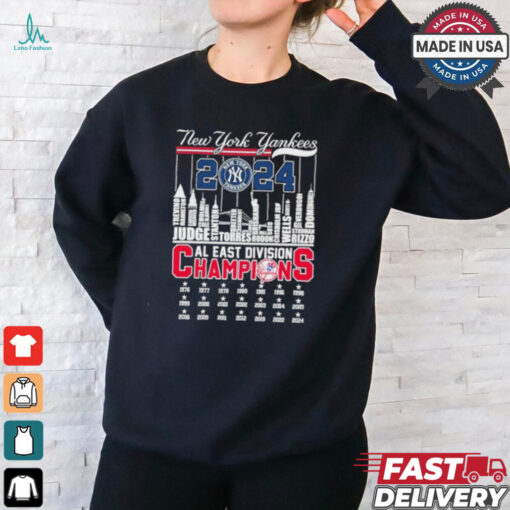New York Yankees 2024 AL East Division Champions Skyline shirt