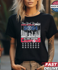 New York Yankees 2024 AL East Division Champions Skyline shirt
