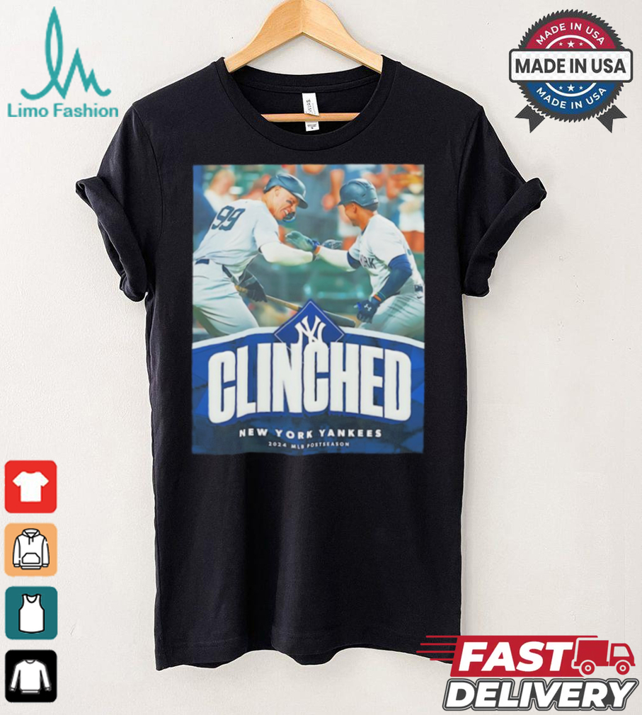New York Yankees 2024 MLB Postseason clinched shirt New York Yankees 2024 MLB Postseason clinched shirt