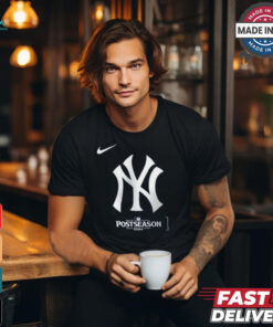 New York Yankees Nike Navy 2024 MLB Postseason Authentic Collection Legend T Shirt