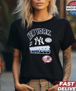 New York Yankees Pro Standard Navy Turn It Up Dropped Shoulder T Shirt