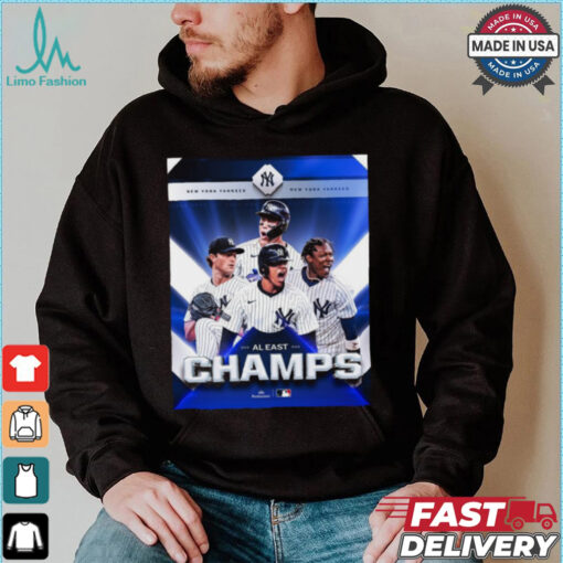 New York Yankees are crowned AL East champions for the third time in six years MLB 2024 Poster t shirt
