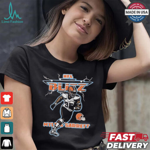 Nfl Blitz Browns Myles Garrett Shirt