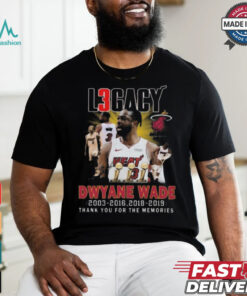 Nice Miami heat dwyane wade thank you for the memories shirt
