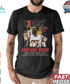 Nice Miami heat dwyane wade thank you for the memories shirt