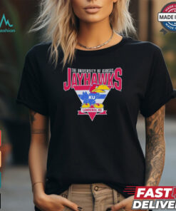 Nice The University OF Kansas Jayhawks KU Lawrence KS triangle shirt