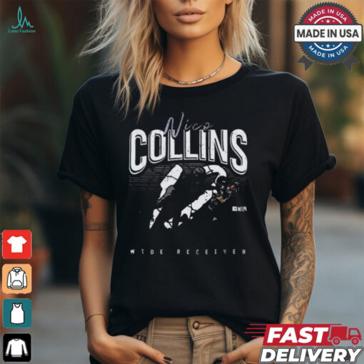 Nico Collins Houston Catch Wide Receiver Graphic t shirt