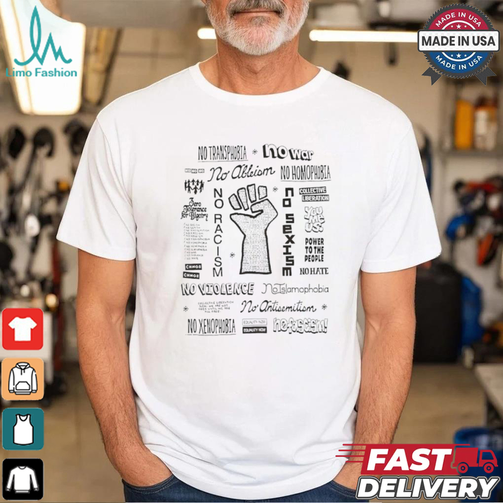 No transphobia no war no violence shirt No transphobia no war no violence shirt