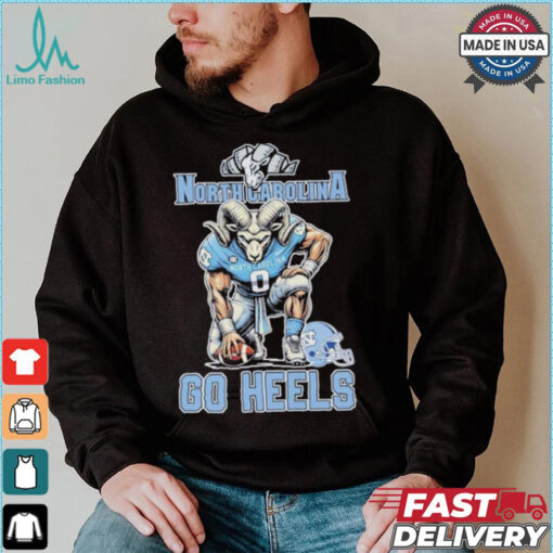 North Carolina Tar Heels Football Go Heels Mascot Shirt