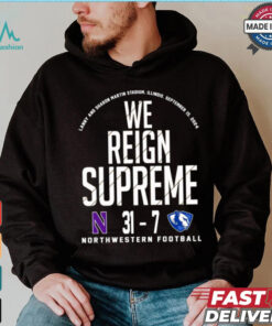 Northwestern Wildcats vs Eastern Illinois Panthers football 2024 Final Score 31 – 7 Shirt