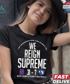 Northwestern Wildcats vs Eastern Illinois Panthers football 2024 Final Score 31 – 7 Shirt