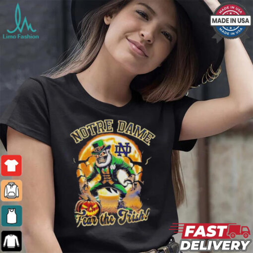 Notre Dame Fighting Irish Football Fear The Trish Halloween shirt