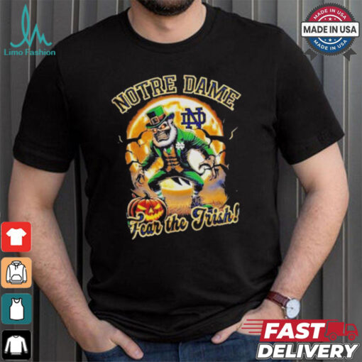 Notre Dame Fighting Irish Football Fear The Trish Halloween shirt