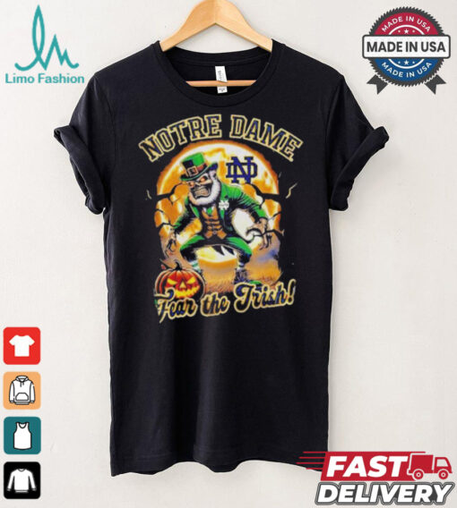 Notre Dame Fighting Irish Football Fear The Trish Halloween shirt