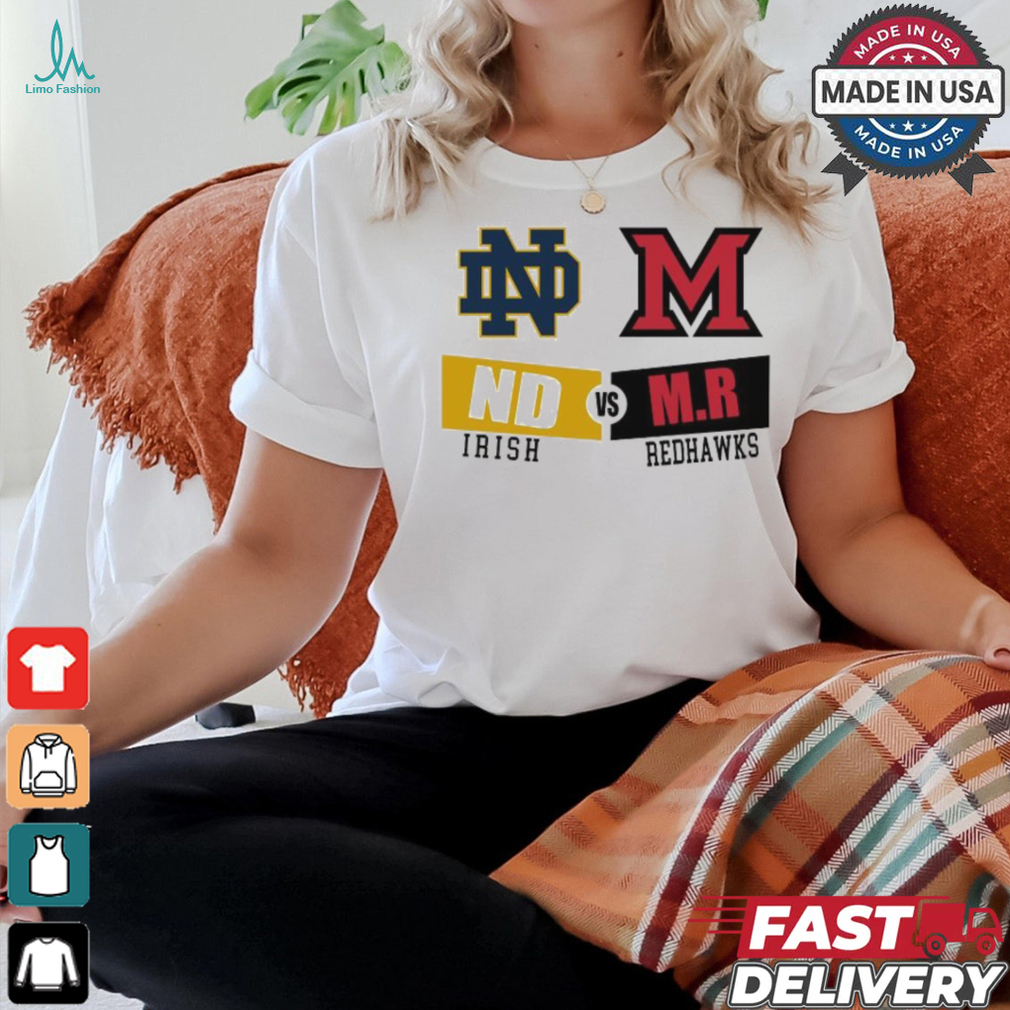 Notre Dame Fighting Irish vs Miami Redhawks 2024 Gameday shirt Notre Dame Fighting Irish vs Miami Redhawks 2024 Gameday shirt