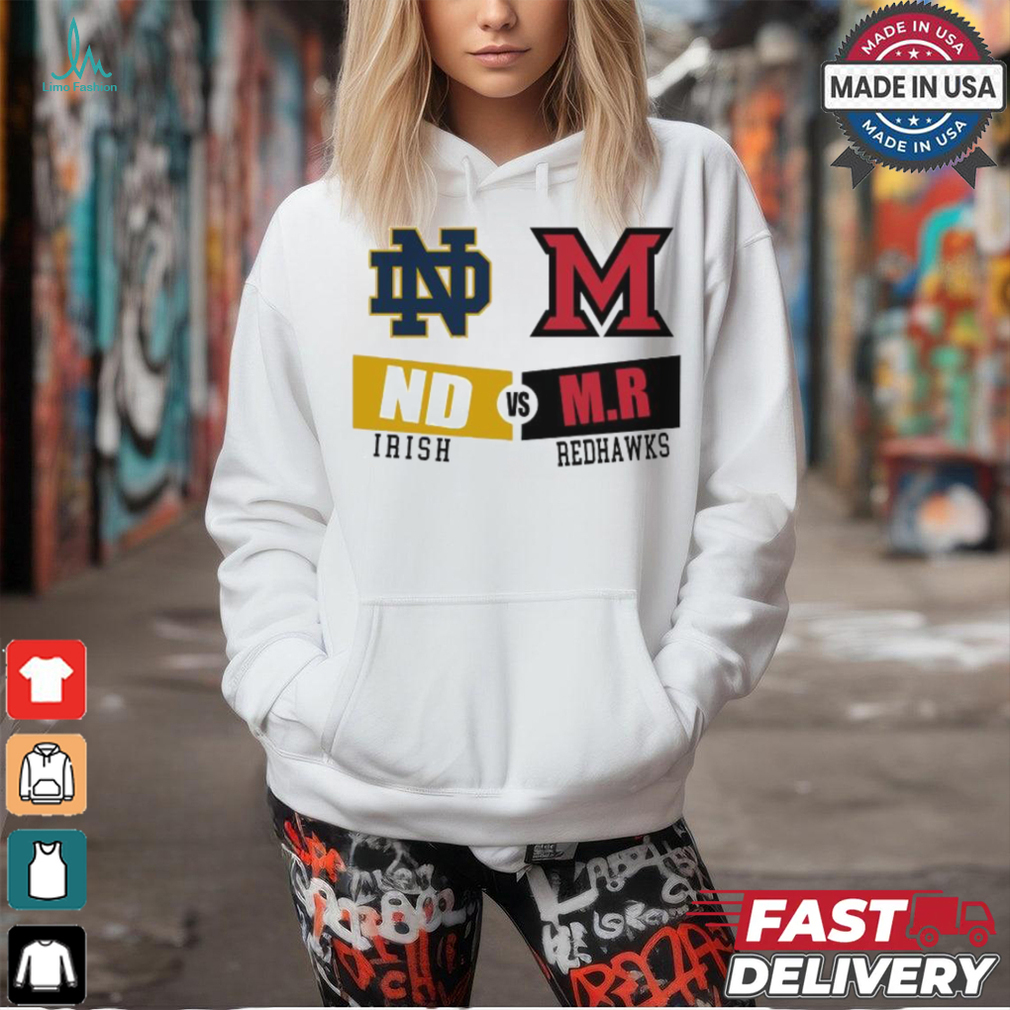 Notre Dame Fighting Irish vs Miami Redhawks 2024 Gameday shirt Notre Dame Fighting Irish vs Miami Redhawks 2024 Gameday shirt