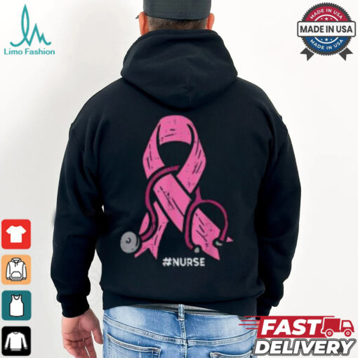 Nurse Breast Cancer Awareness Shirt, Pink Ribbon Medical Care Apparel