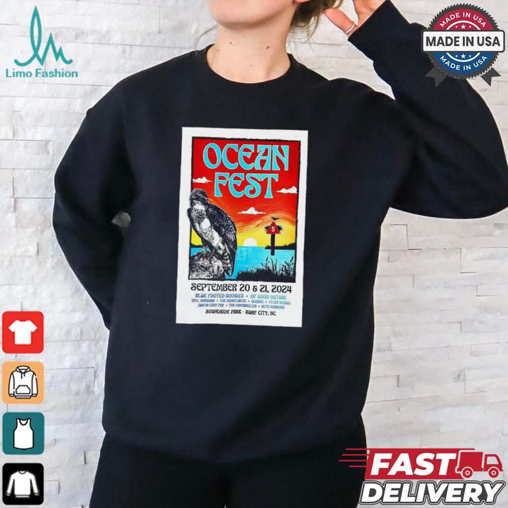 Ocean Fest In Surf City NC On Sept 20 21 2024 Poster Shirt Ocean Fest In Surf City NC On Sept 20 21 2024 Poster Shirt