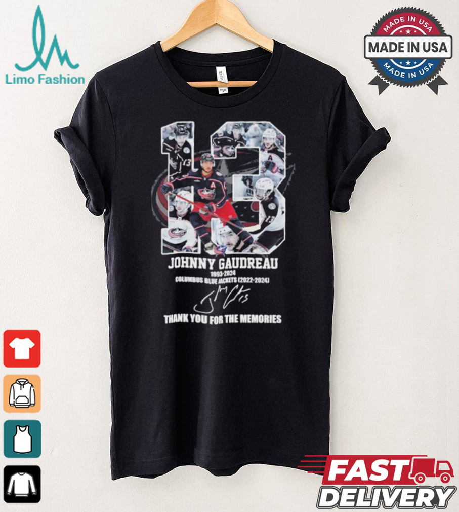 Official 13 Johnny Gaudreau 1993 2024 Thank You For The Memories Signature Shirt Official 13 Johnny Gaudreau 1993 2024 Thank You For The Memories Signature Shirt