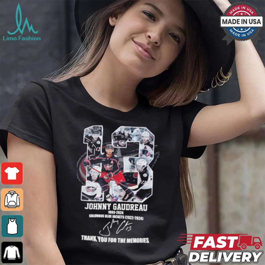 Official 13 Johnny Gaudreau 1993 2024 Thank You For The Memories Signature Shirt Official 13 Johnny Gaudreau 1993 2024 Thank You For The Memories Signature Shirt