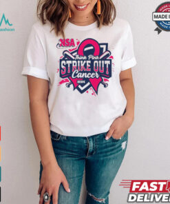 Official 2024 NSA Think Pink Strike Out Cancer Fastpitch Tournament T Shirt