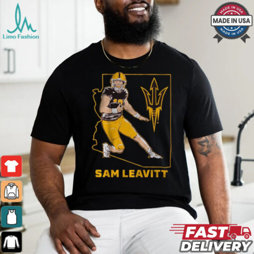 Official ASU Football Sam Leavitt State Star Arizona State Sun Devils t shirt