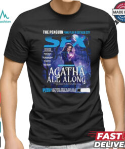 Official Agatha All Along SFX The Penguin Fowl Play In Gotham City Magazine Cover Unisex T Shirt