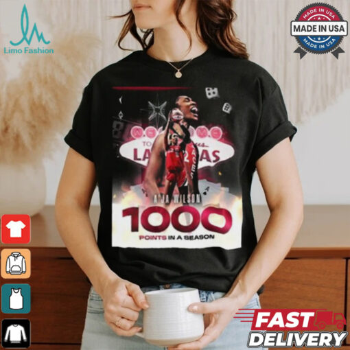 Official A’ja Wilson 1000 Points In A Season Congratulations Welcome To The W WNBA Merchandise T Shirt