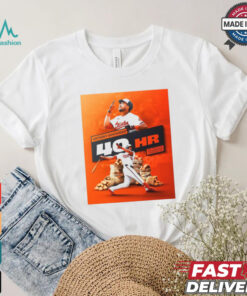 Official Anthony Santander Baltimore Orioles 40HR First Switch Hitter With 40 Home Runs In A Season Poster t shirt