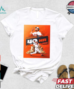 Official Anthony Santander Baltimore Orioles 40HR First Switch Hitter With 40 Home Runs In A Season Poster t shirt