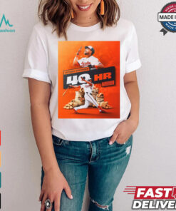 Official Anthony Santander Baltimore Orioles 40HR First Switch Hitter With 40 Home Runs In A Season Poster t shirt