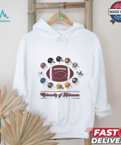 Official Arkansas Razorbacks 2024 Helmet Football Schedule T Shirt