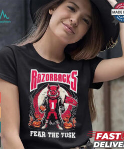 Official Arkansas Razorbacks Fear The Tusk Halloween Shirt