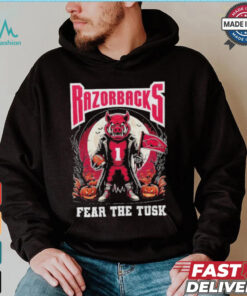 Official Arkansas Razorbacks Fear The Tusk Halloween Shirt