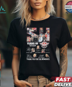 Official Authentic Years Of 1970 2024 Signature Thank You For The Memories Shirt