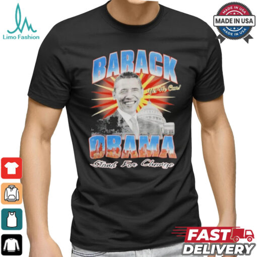 Official Barack Obama 2008 Yes We Can Stand For Change T shirt