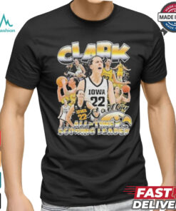 Official Caitlin Clark All Time Scoring Leader Player Basketball Iowa Hawkeyes Shirt