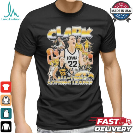 Official Caitlin Clark All Time Scoring Leader Player Basketball Iowa Hawkeyes Shirt