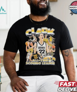 Official Caitlin Clark All Time Scoring Leader Player Basketball Iowa Hawkeyes Shirt