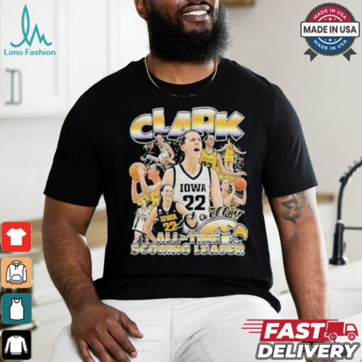Official Caitlin Clark All Time Scoring Leader Player Basketball Iowa Hawkeyes Shirt