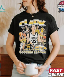 Official Caitlin Clark All Time Scoring Leader Player Basketball Iowa Hawkeyes Shirt