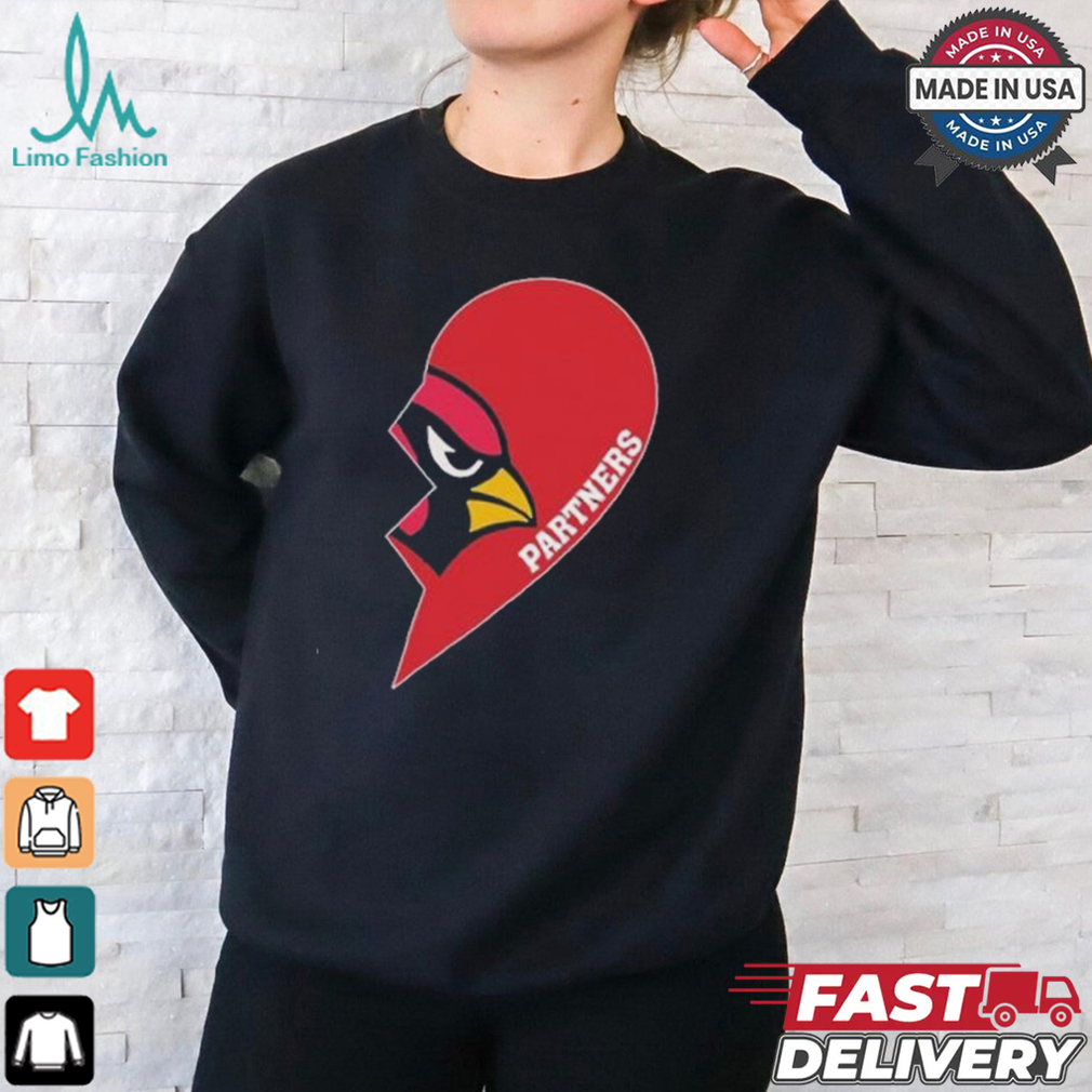 Official Cardinals Partners Half Heart Shirt Official Cardinals Partners Half Heart Shirt