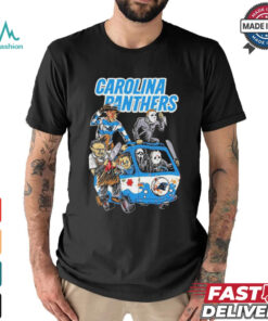 Official Carolina Panthers NFL Horror Characters Movie Hippie Halloween Shirt