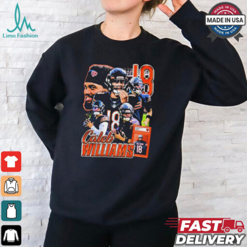 Official Chicago Bears #1 Draft Pick Caleb Williams 18 Graphic t shirt